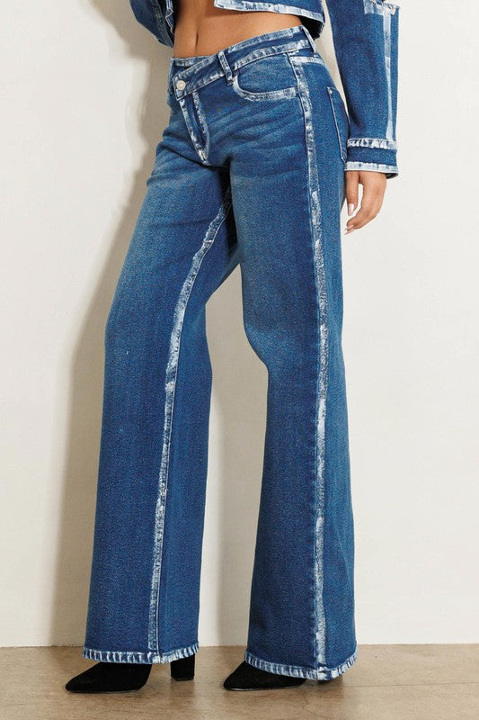 Crossed Low Rise Jeans