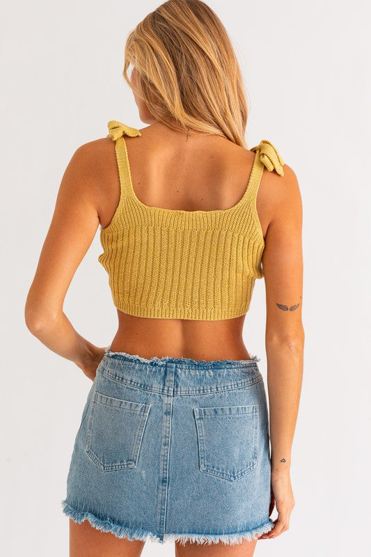 Sunny Tie Knit Tank