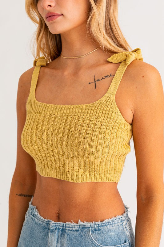 Sunny Tie Knit Tank