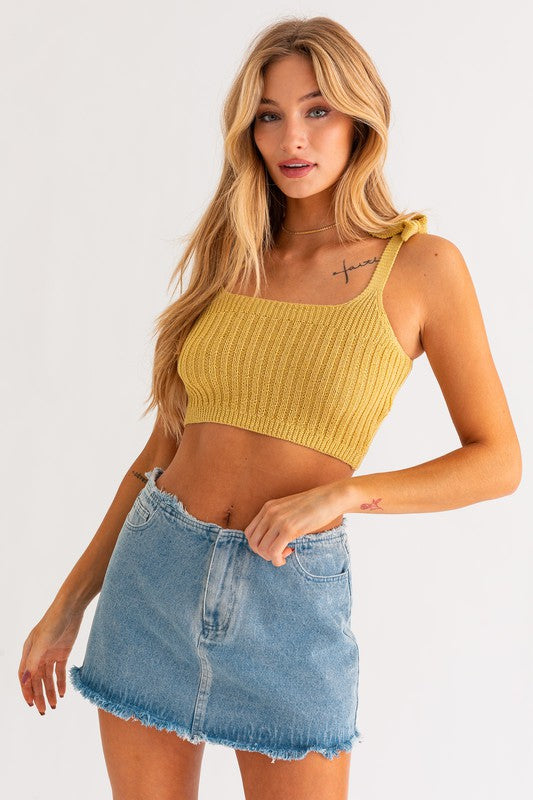 Sunny Tie Knit Tank