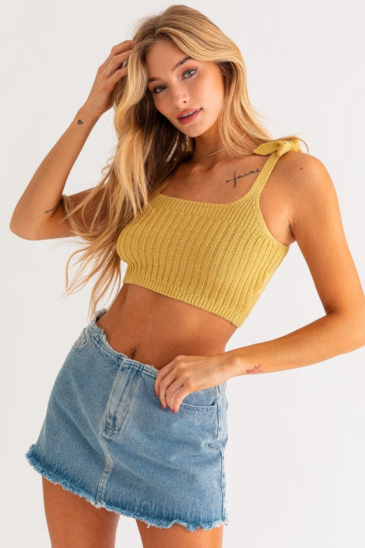 Sunny Tie Knit Tank