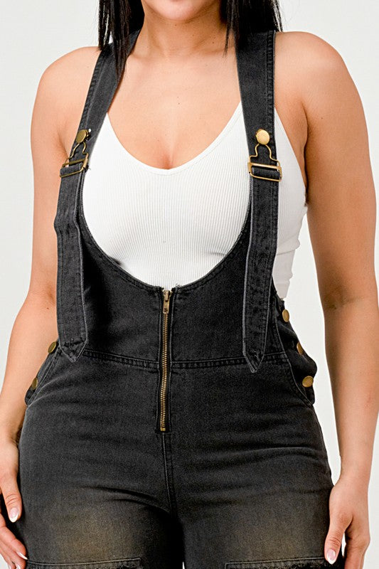 Raven Denim Overalls