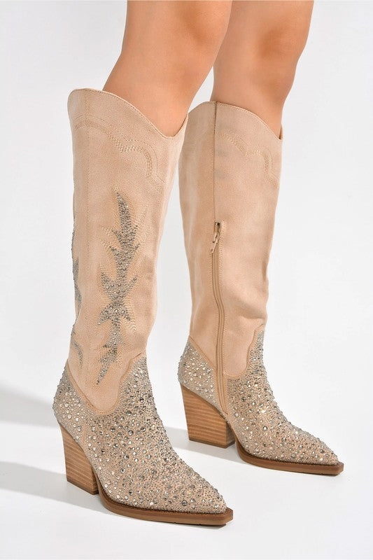 Elle Embellished Western Boot